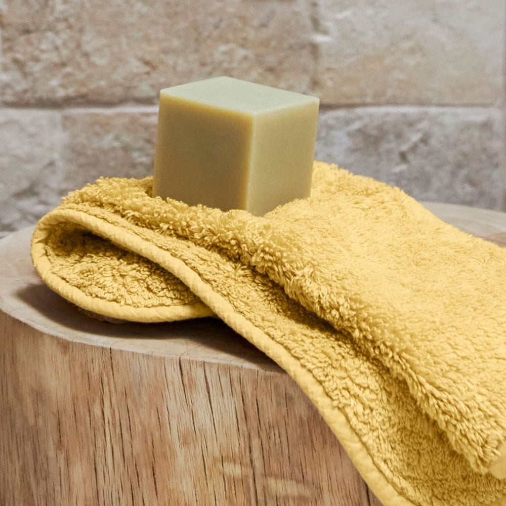 Super Pile Cotton Face Cloth - Gold