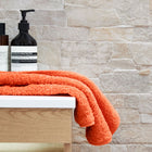 Super Pile Cotton Hand Towel - Orange
