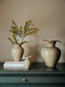 BROSTE Copenhagen Vase Florentina XS - Glossy Beige  - July