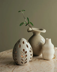 BROSTE Copenhagen Vase Florentina XS - Glossy Beige  - July