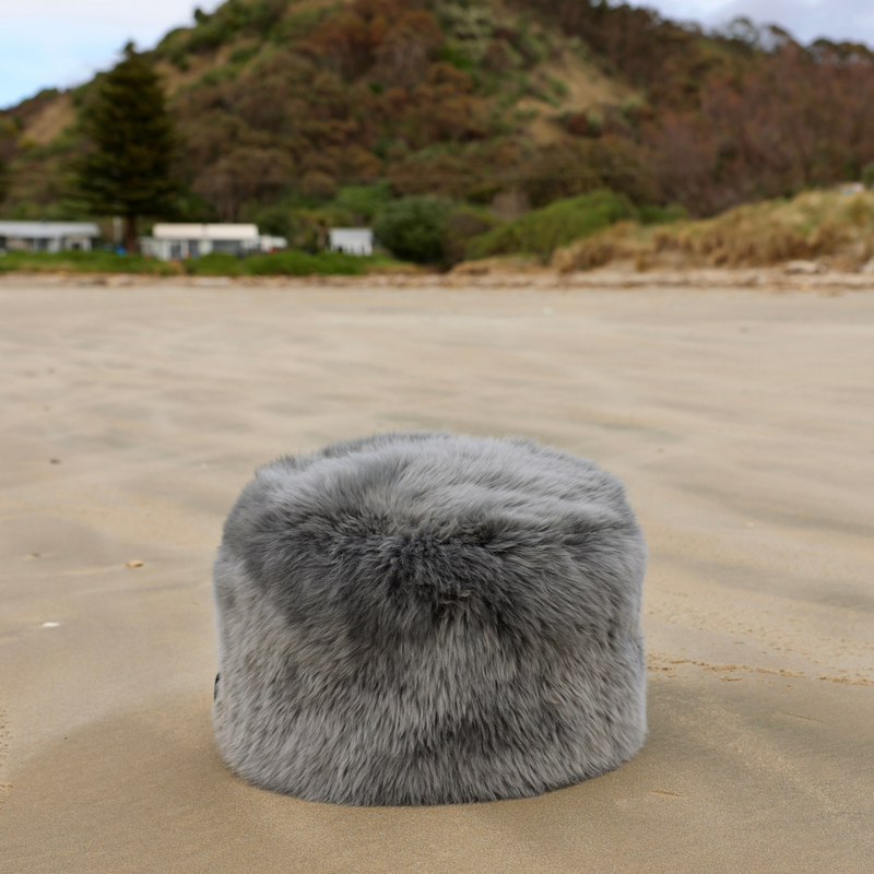Sheepskin Ottoman - 2 options of height: 30cm or 50cm high