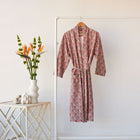 Cotton Printed Bathrobe Made With Liberty Fabric - Emma