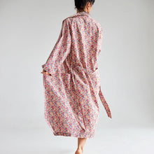 Cotton Printed Bathrobe Made With Liberty Fabric - Emma