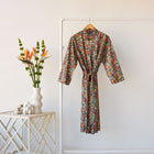 Cotton Printed Bathrobe Made With Liberty Fabric - Hairloom