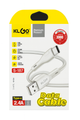 Frankly Cotton KLGO White Data Cable 2.4a Type C 3m Length
