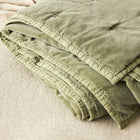 Venus Cotton Velvet Quilted Throw - Oilve