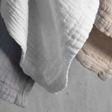 Portuguese Punto Cotton Gauze Bath Towel Pack - White