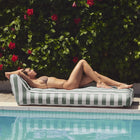 Sunnylife Luxe Lie-On Lounger - Seagrass Stripe