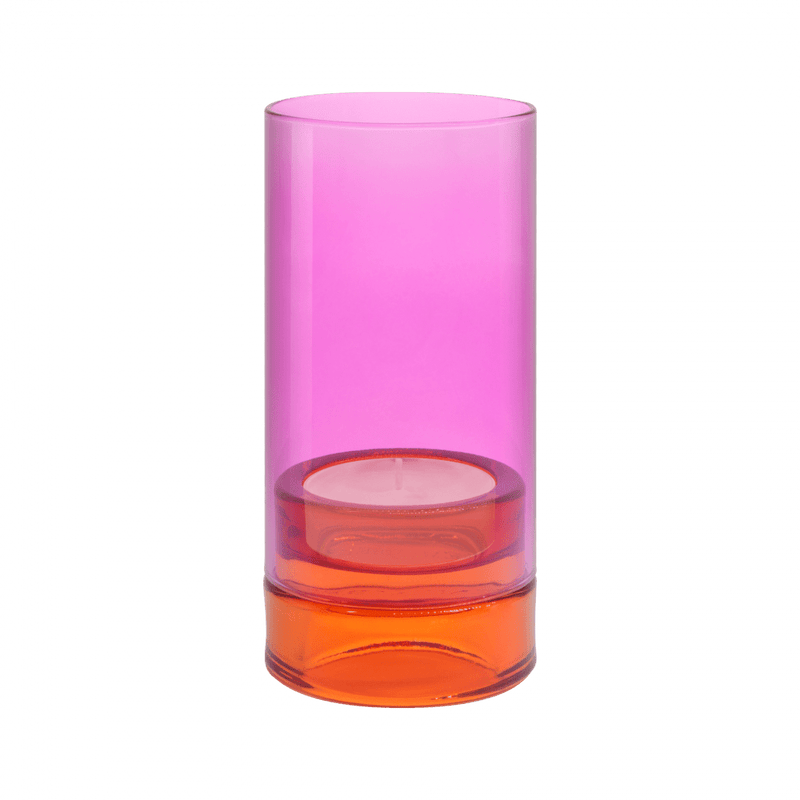 Glass Lantern - Pink