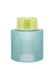 Glass Vase Groove - Blue