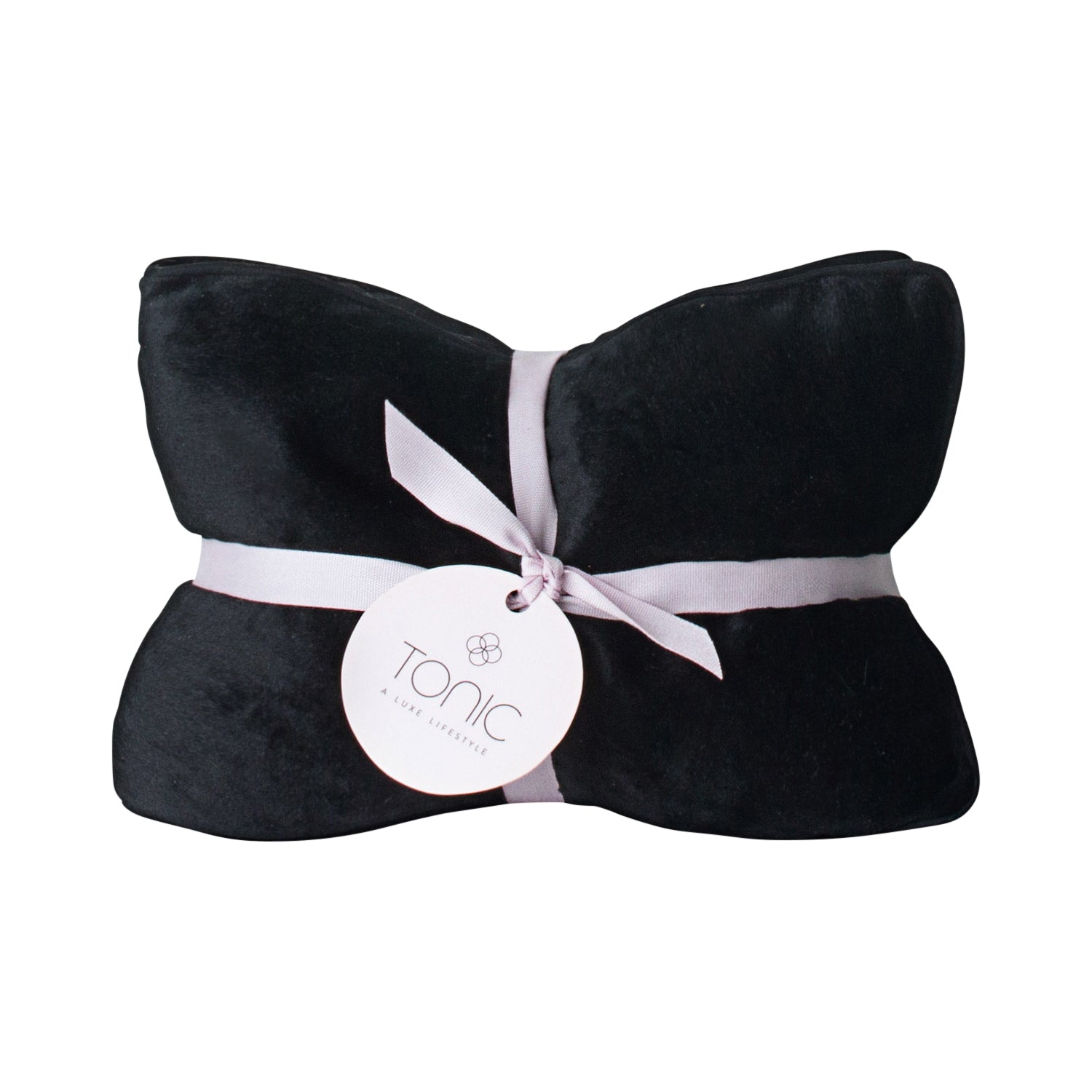 Tonic Luxe Velvet Heat Pillow Black