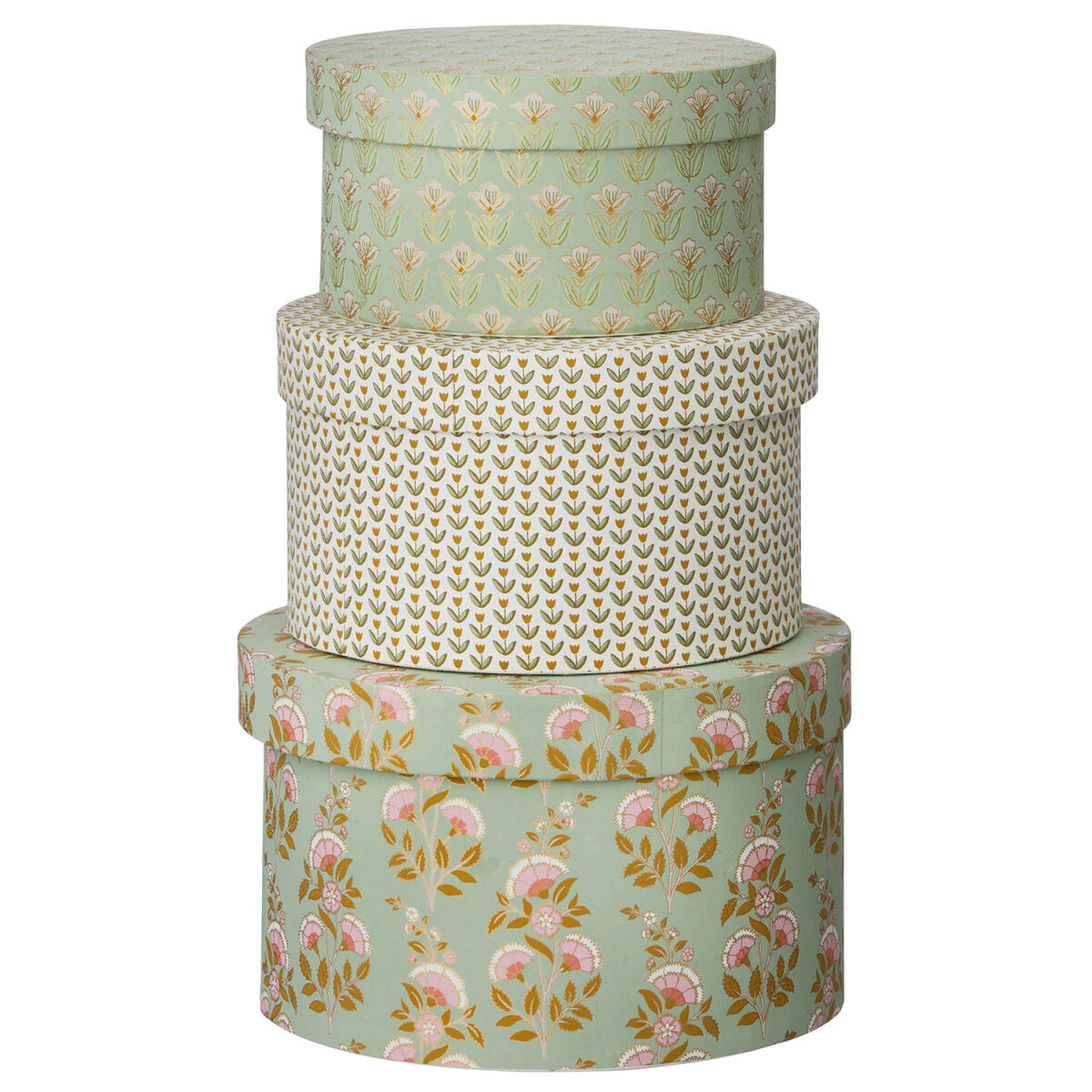 Bungalow Round Box S - Calla Sage (Set of 3)