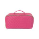 Beauty Bag - Herringbone Raspberry