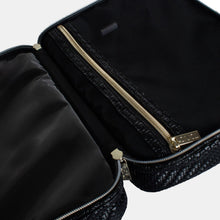 Tonic Herringbone Hanging Cosmetic Bag - Licorice