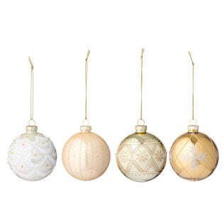 Christmas Baubles - Seraphim Golden (S/4pcs)