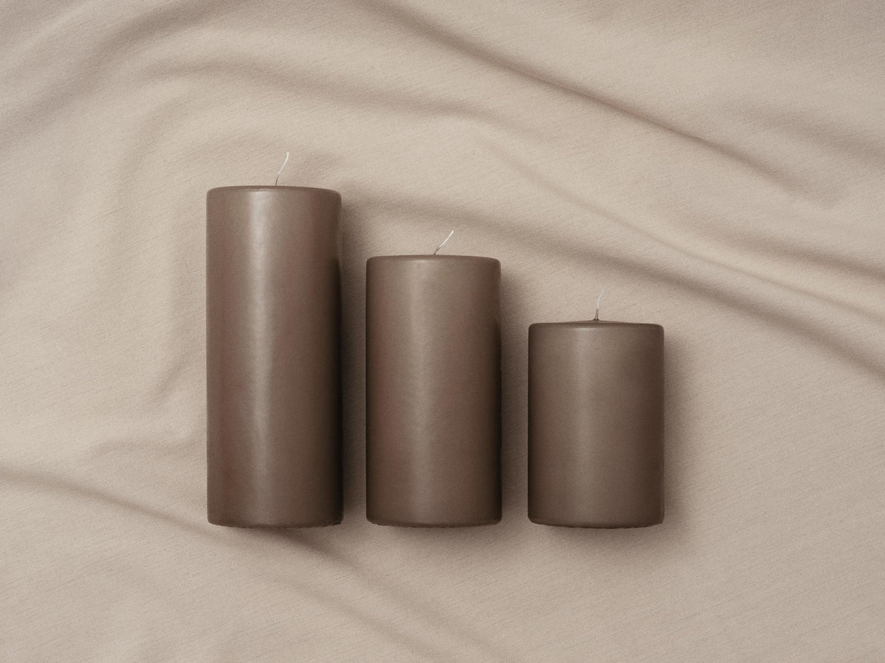 BROSTE Copenhagen Candle Eco-Friendly Stearin 6.7x15cm - Pure White