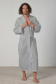 Baksana 50/50 Waffle Kimono Robe - Cotton - Unisex