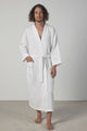 Baksana 50/50 Waffle Kimono Robe - Cotton - Unisex