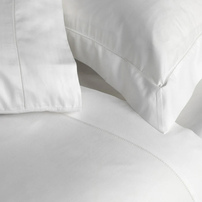Baksana 500TC Percale Sheet Range - Optic White