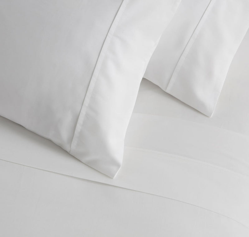 Baksana Sateen Sheet Set 500TC White - Super King