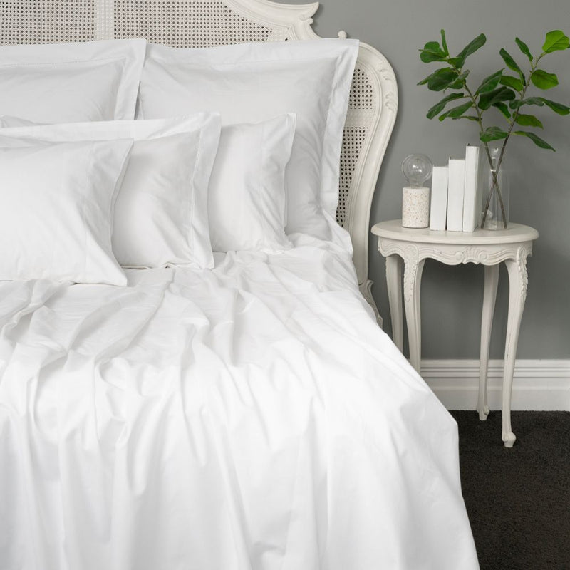 Baksana 500TC Percale Organic Cotton Sheet Separates & Pillowcases - 50cm Drop