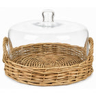 LARGE CLOCHE COVERED BASKET