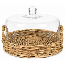 LARGE CLOCHE COVERED BASKET