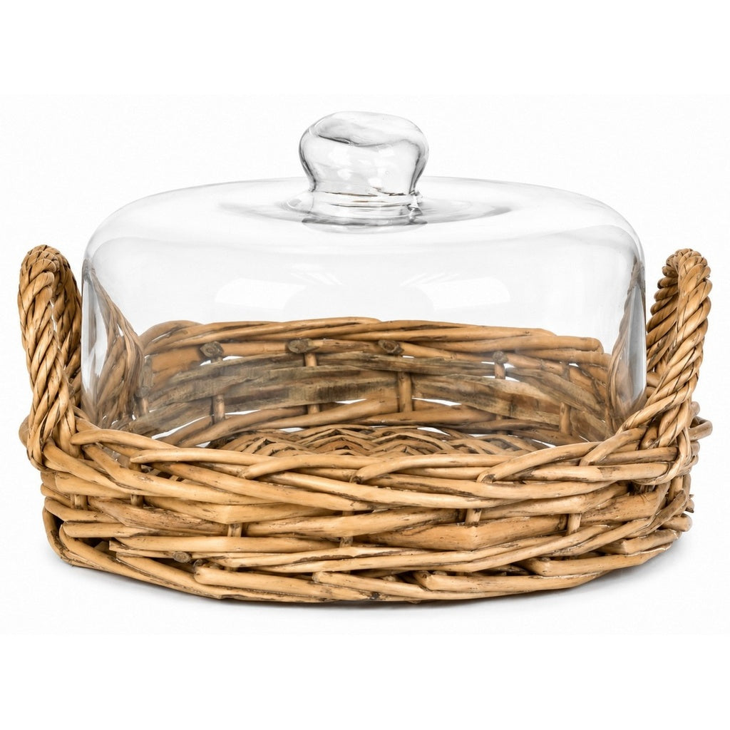 SMALL CLOCHE COVERED BASKET