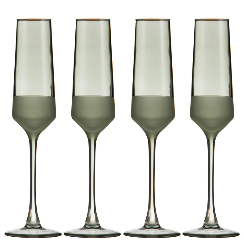 Panama Moss 4Pk Champagne Glass