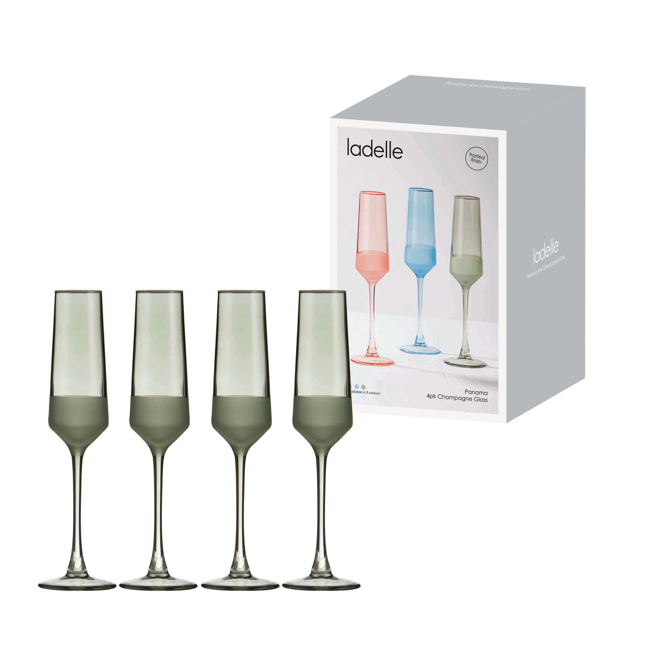 Panama Moss 4Pk Champagne Glass
