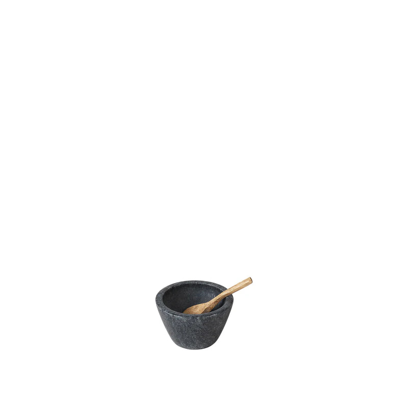 BROSTE Copenhagen Bowl Marina Marble with Spoon 7x4cm