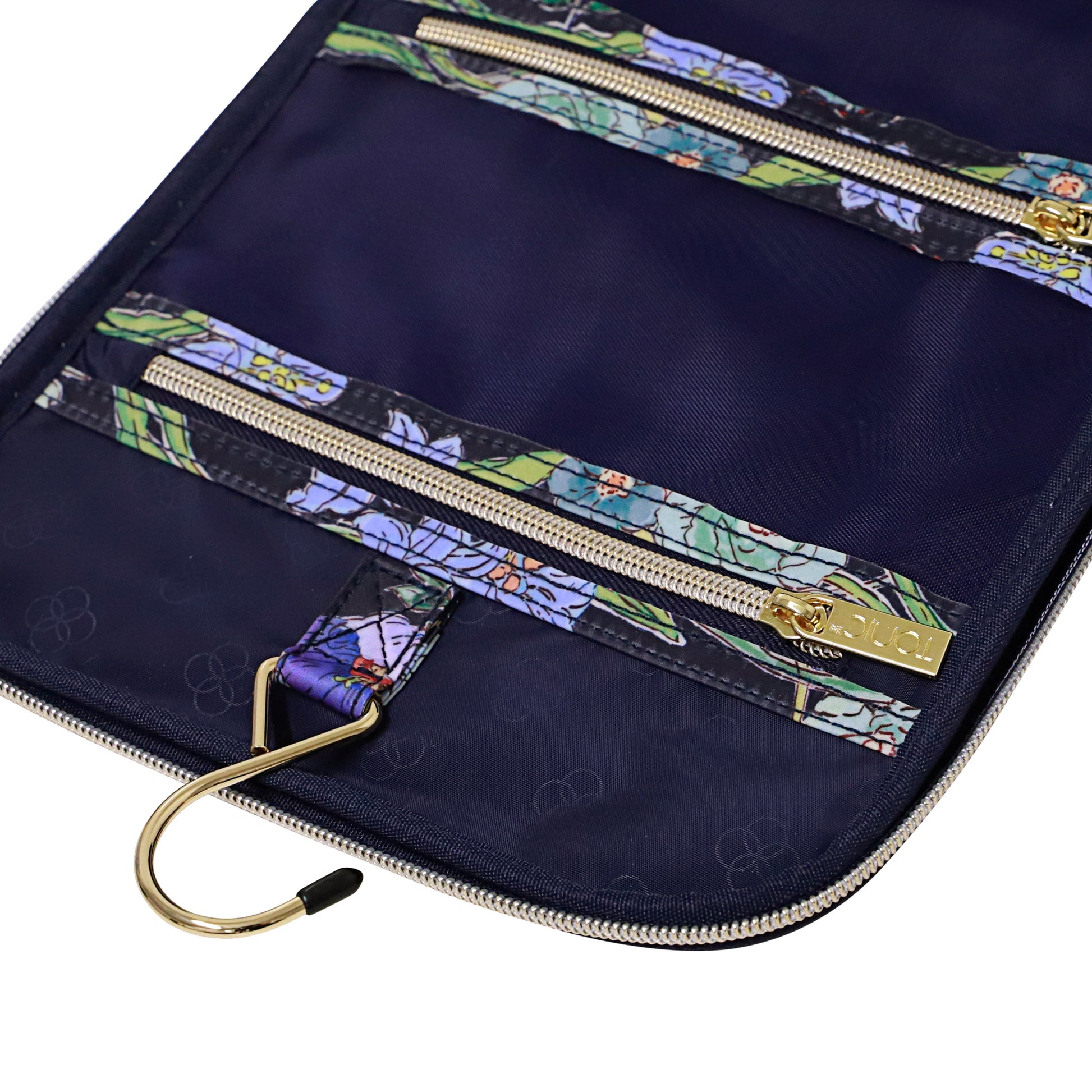 Hanging Cosmetic Bag - Fleur Ink