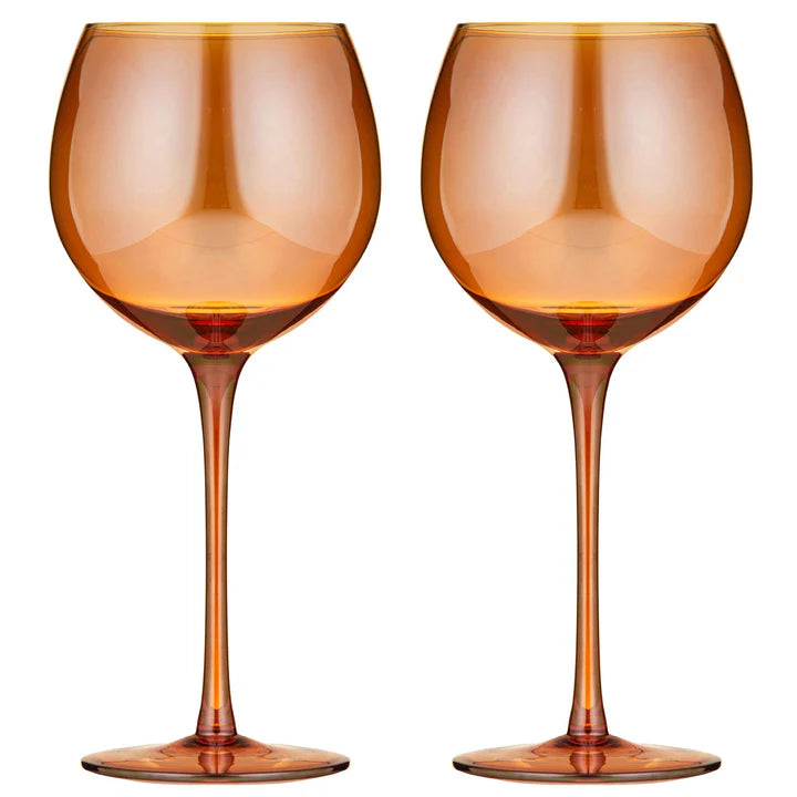 Verity Amber 2Pk Gin Glass