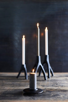 MUUBS Aion Nordic Candle holder Small - Black - 13.4cm Tall  - Available August