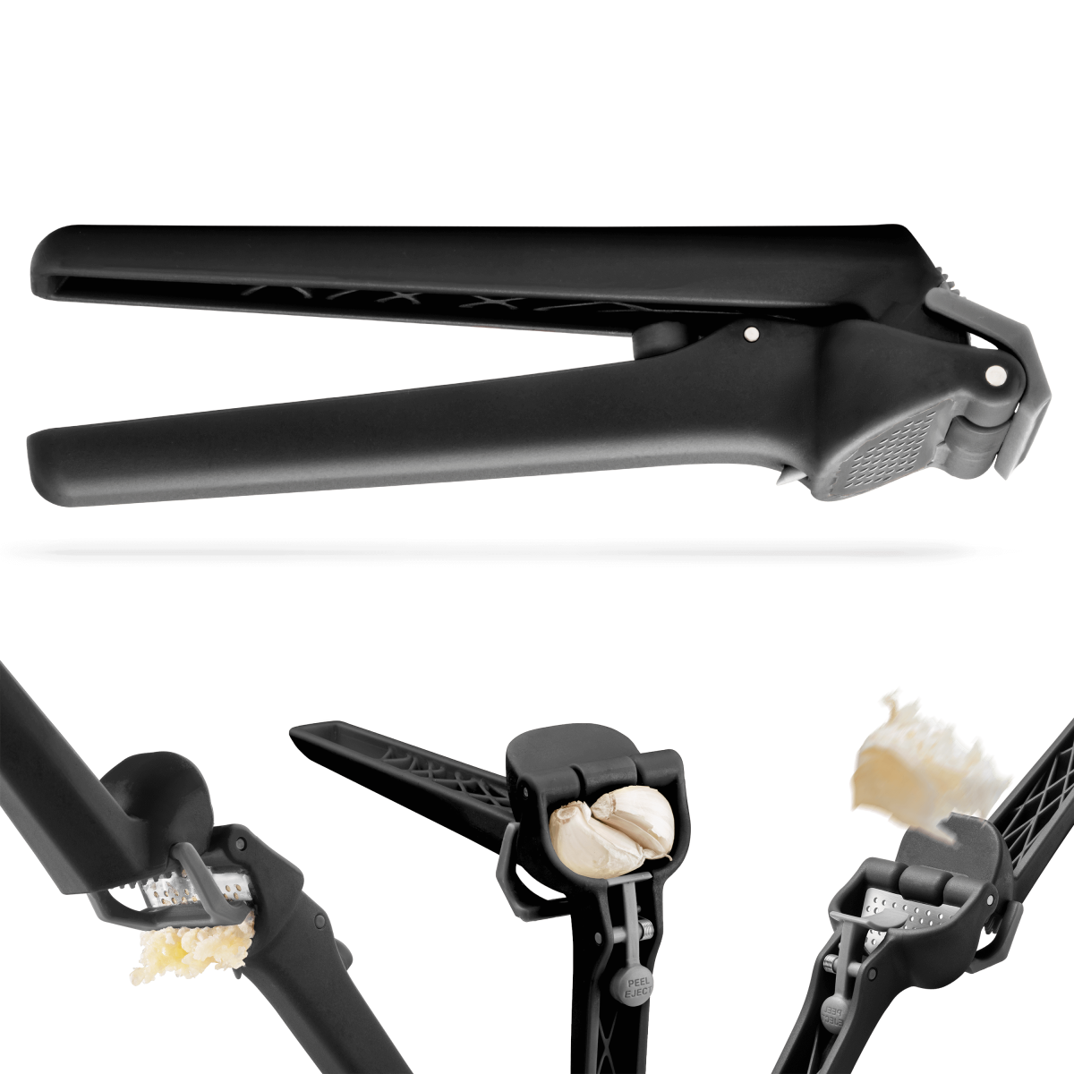 Dreamfarm Garject Lite Garlic Press - Black