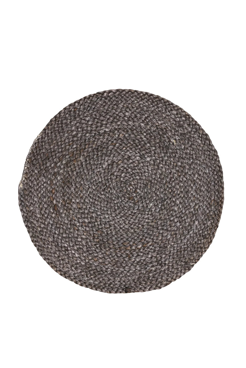 Frankly Cotton - Placemat Round - Ash Wash - 38cm wide