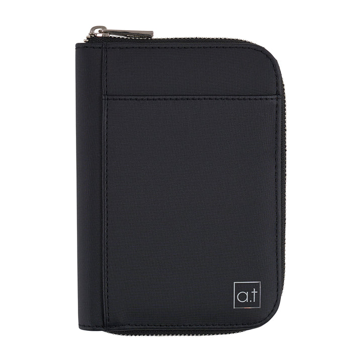 a.t Men's Passport Wallet - Black