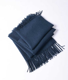 Lodge Lambswool Throw Indigo