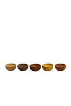 Frankly Cotton - Small Bowl set of 5 - Multi Natural Colours - 7.5cm wide