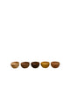 Frankly Cotton - Extra Small Bowl Set of 5 - Multi Natural Colours - 5.5cm wide