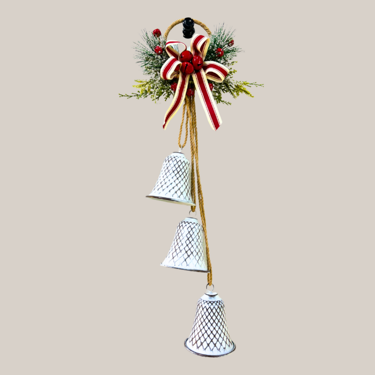 Hanging Bell Trio in White