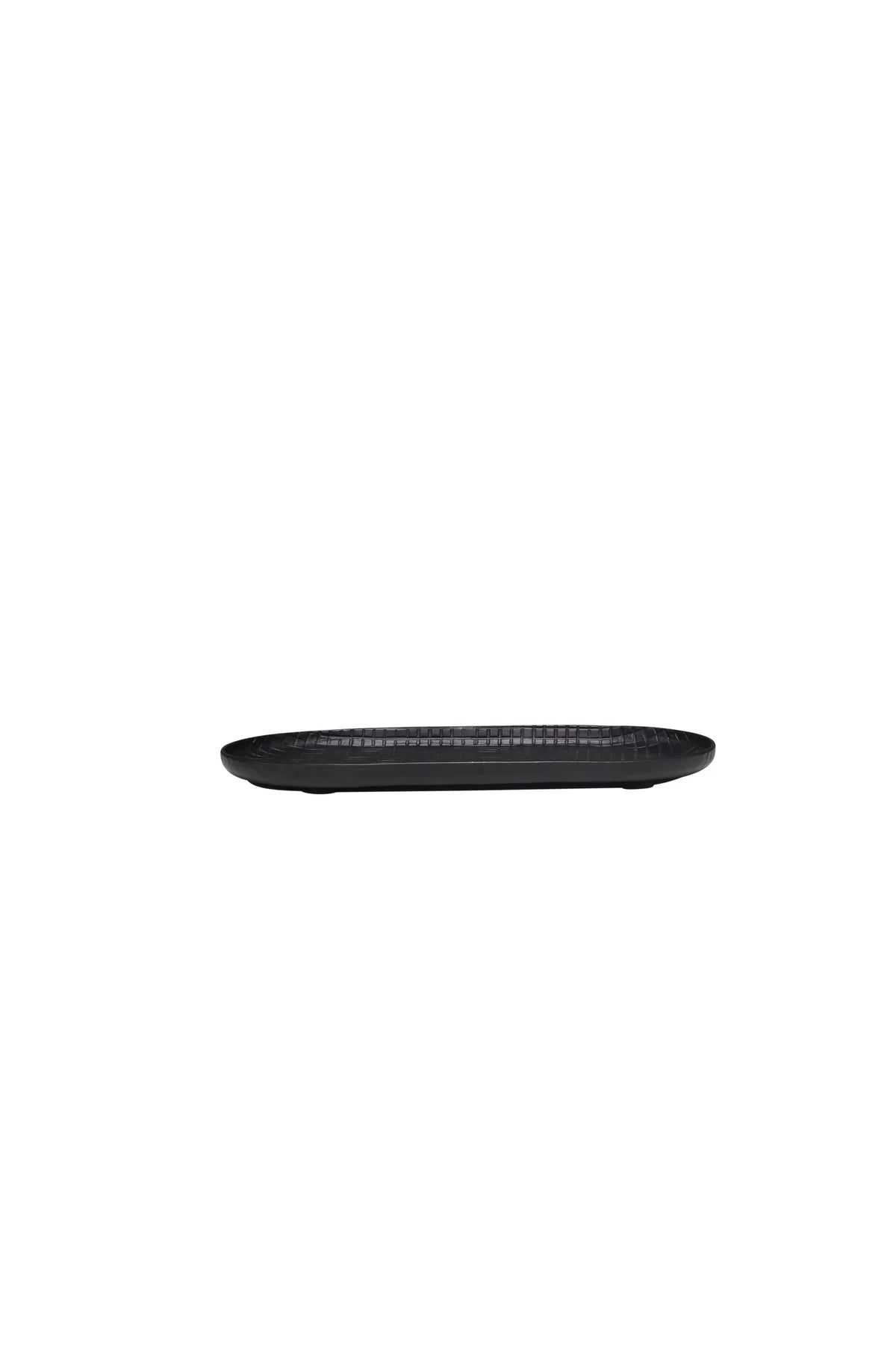 ANKARA Oval Small Tray - Black - 24.5cm -August