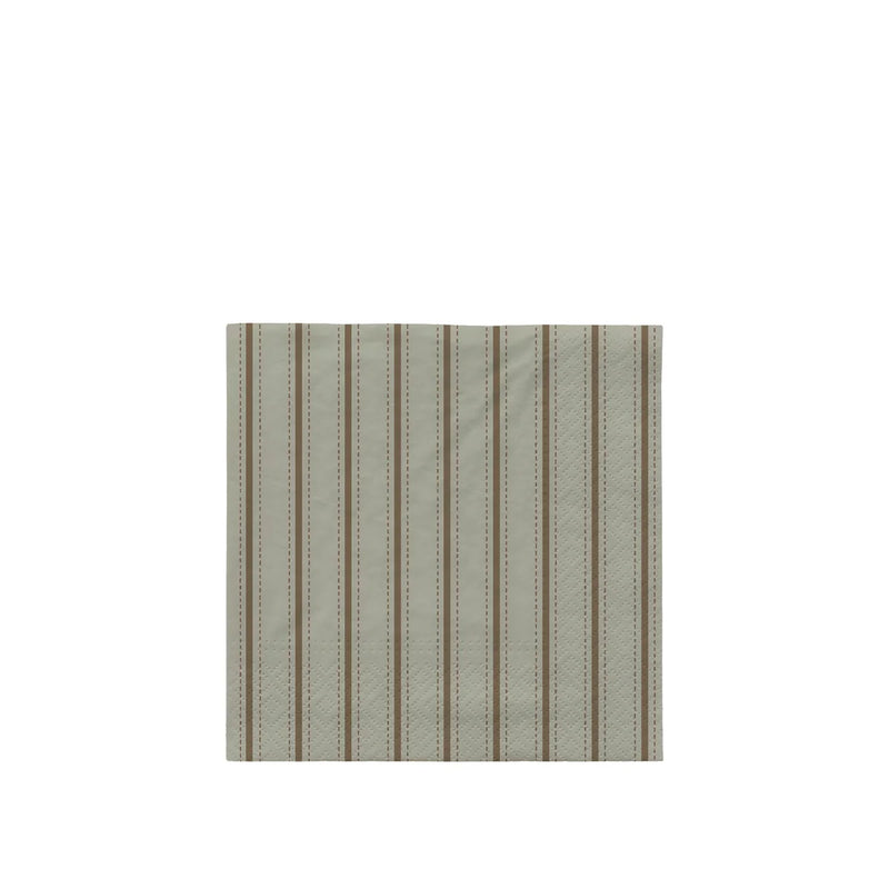 BROSTE Copenhagen Paper Napkin Dolly - Desert Sage/Dark Green 20 Pack