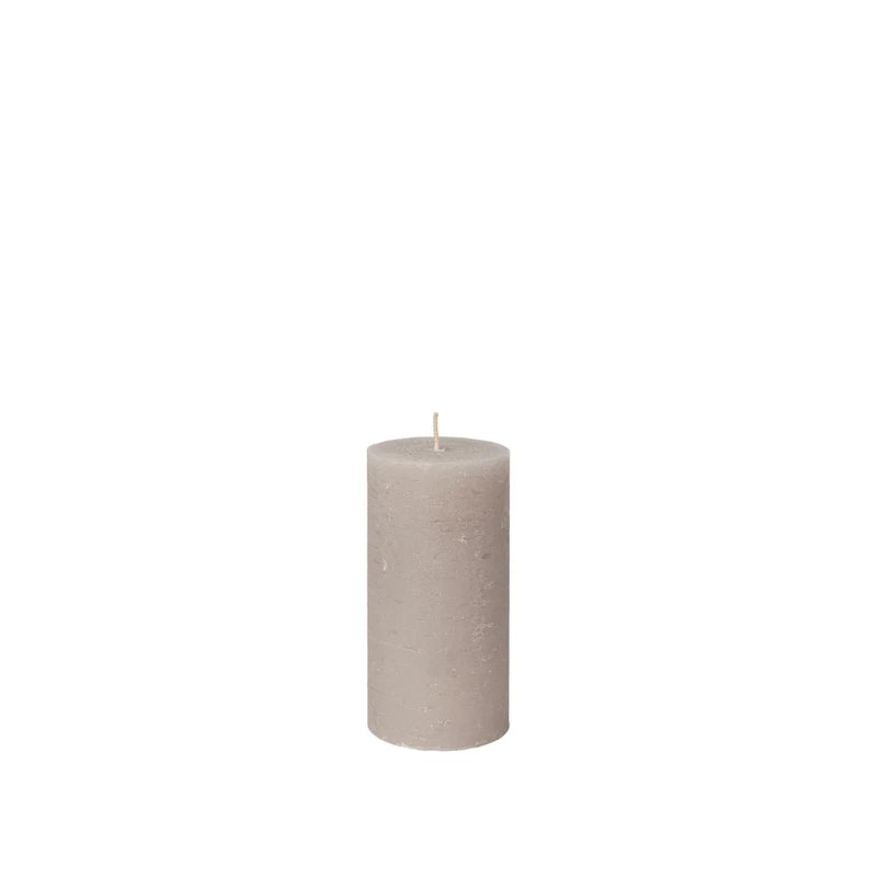 BROSTE Copenhagen Candle Pillar 13.5cm Tall - Linen