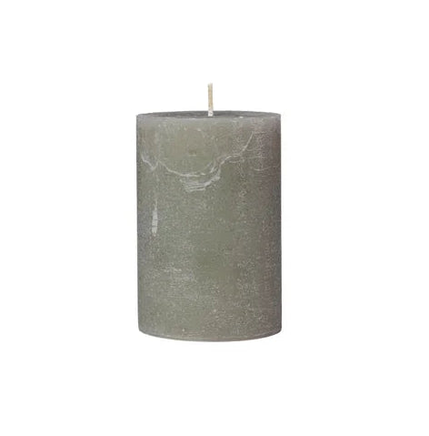Broste Copenhagen Candle Pillar 10cm - Grape Leaf Green