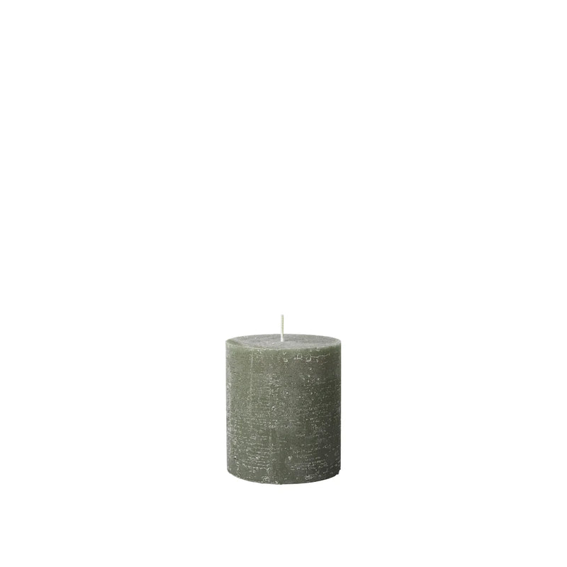 BROSTE Copenhagen Candle Pillar 11cm Tall - Grape Leaf Green