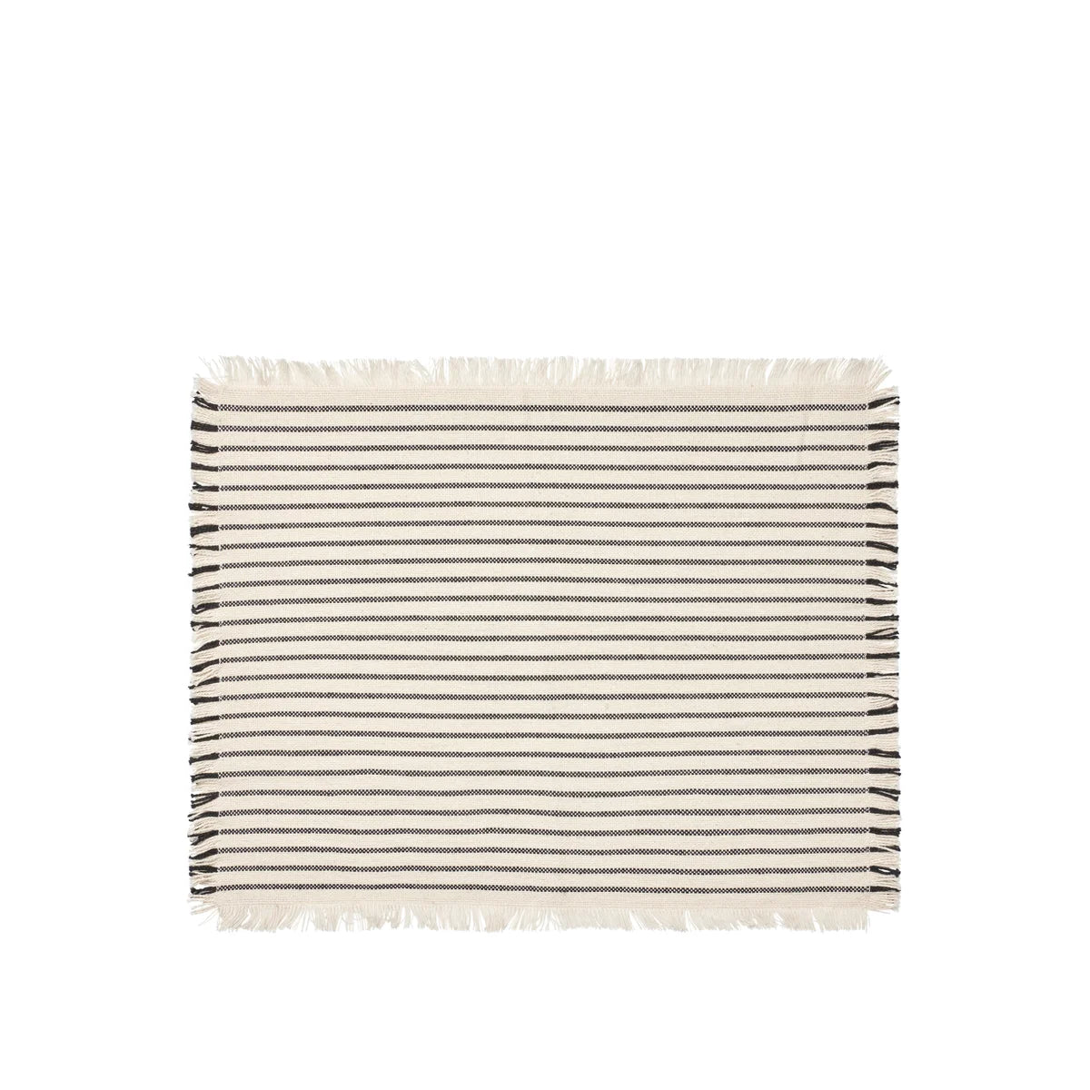Broste Elouise Placemat (2) Off White/Black
