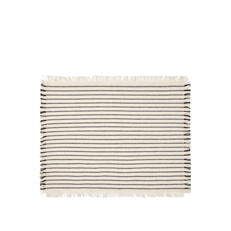 Broste Elouise Placemat (2) Off White/Black