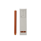 BROSTE Copenhagen Candle Flat Top Set of 6 x 29cm Tall - Terracotta