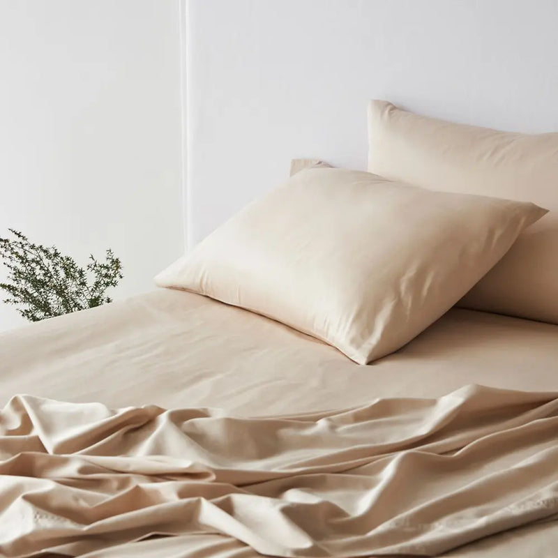 Bamboo Cotton standard Pillowcases - Natural